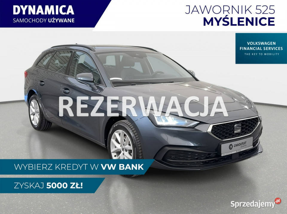 Seat Leon Sportstourer VAT 23 Style 15TSI 150 M6 aluminiowe felgi Myślenice