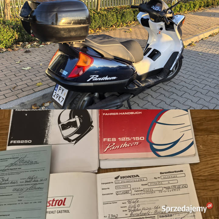 Honda Pantheon 125 2t 2002 Doinwestowany 20 Poznań sprzedam