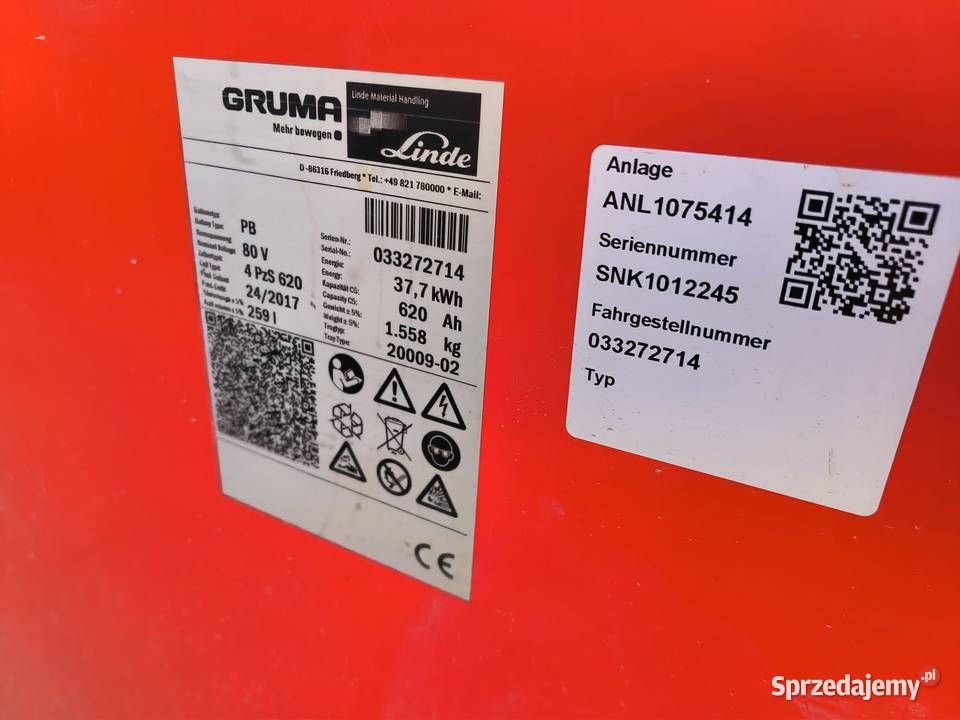 Akumulator Trakcyjny Bateria do wózka widłowego Tarnowskie Góry