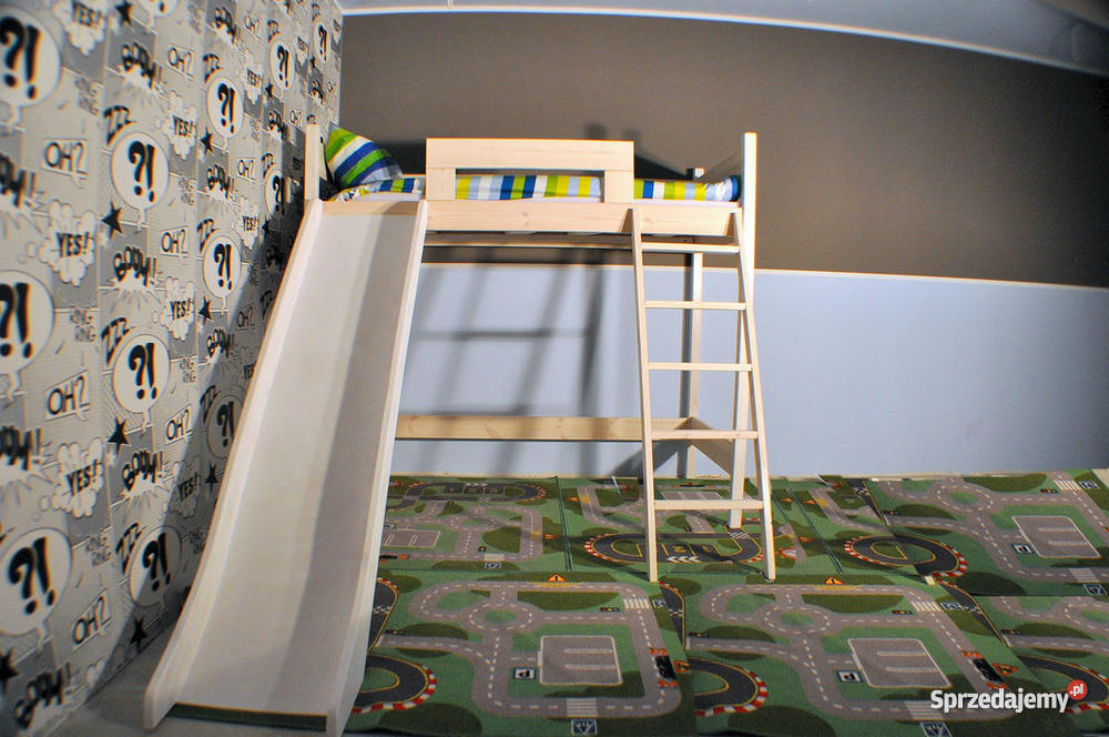 Łóżko pietrowe Tapczan dziecka lite drewno