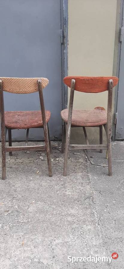 Krzesła prl Hałas Świdnica