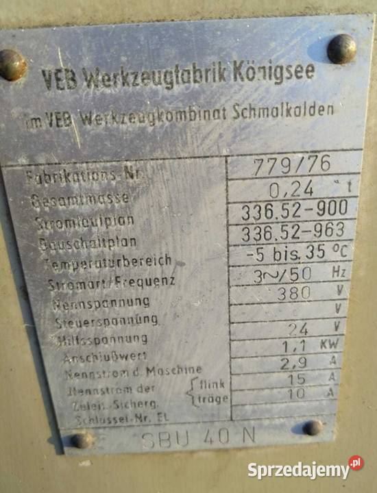 Szlifierka ostrzałka do wierteł noży dwutarczowa małopolskie