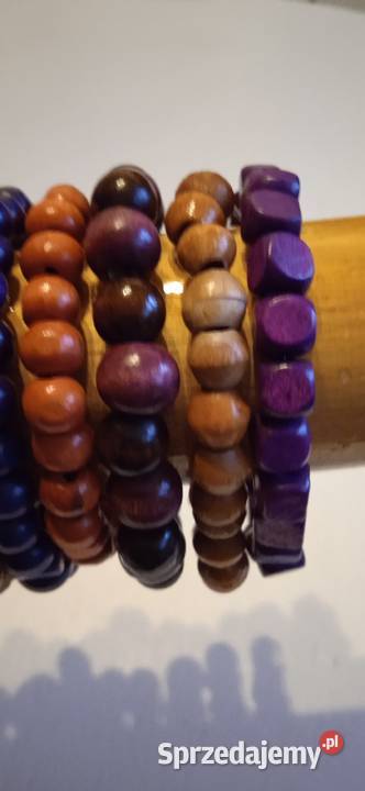 BRANSOLETKI Z NATURALNEGO DREWNA Z AMERYKI Piła