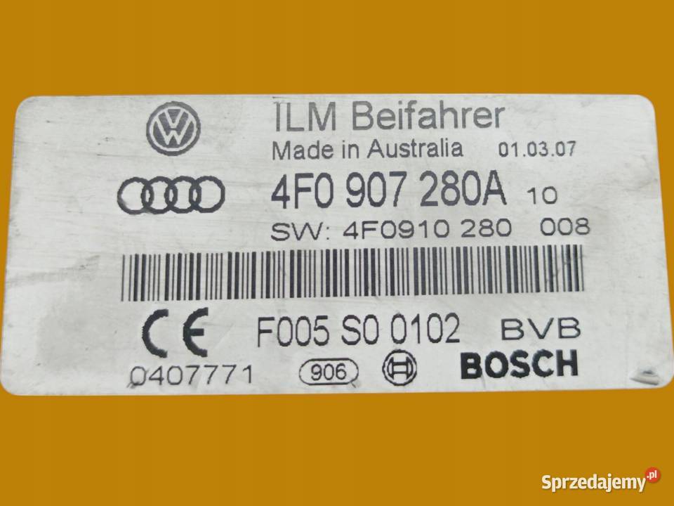 MODUŁ ZASILANIA 4F0907280A Audi A6 III 20042011