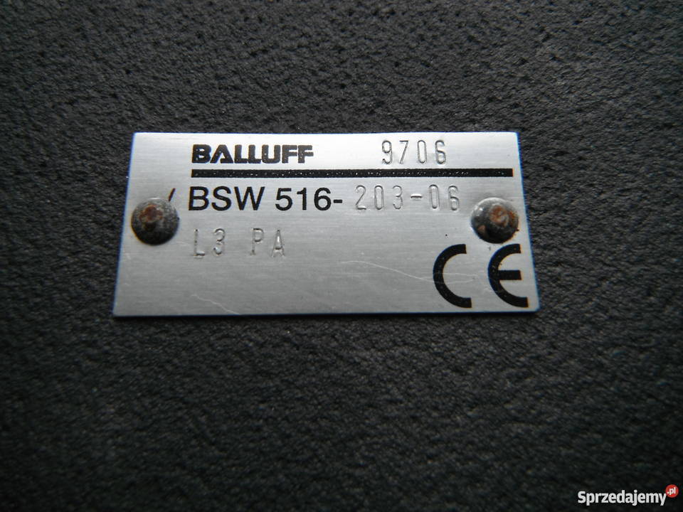 BALLUFF BSW 51620306 L3 PA Wyłącznik krzywkowy mazowieckie sprzedam