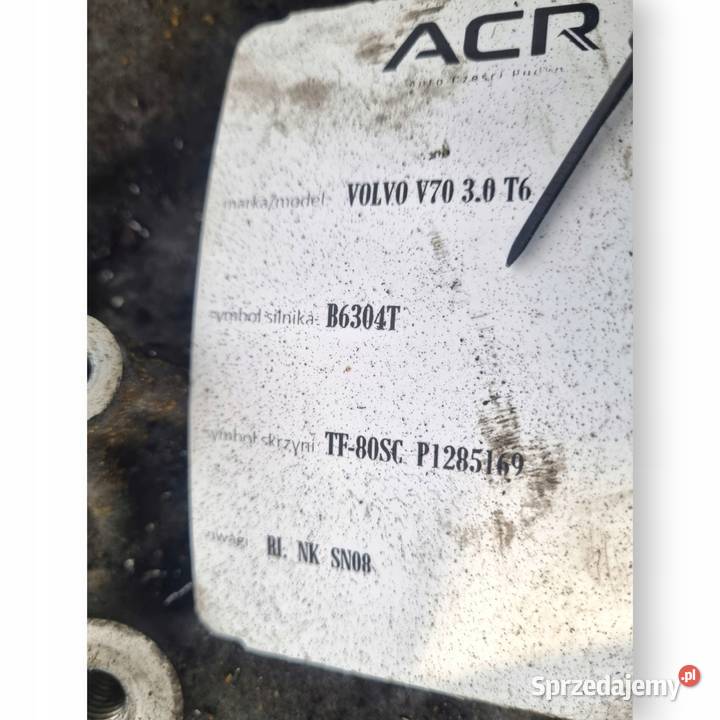 SKRZYNIA BIEGÓW 1285169 Volvo V70 III S80 II 30 osobowe lubelskie Chełm