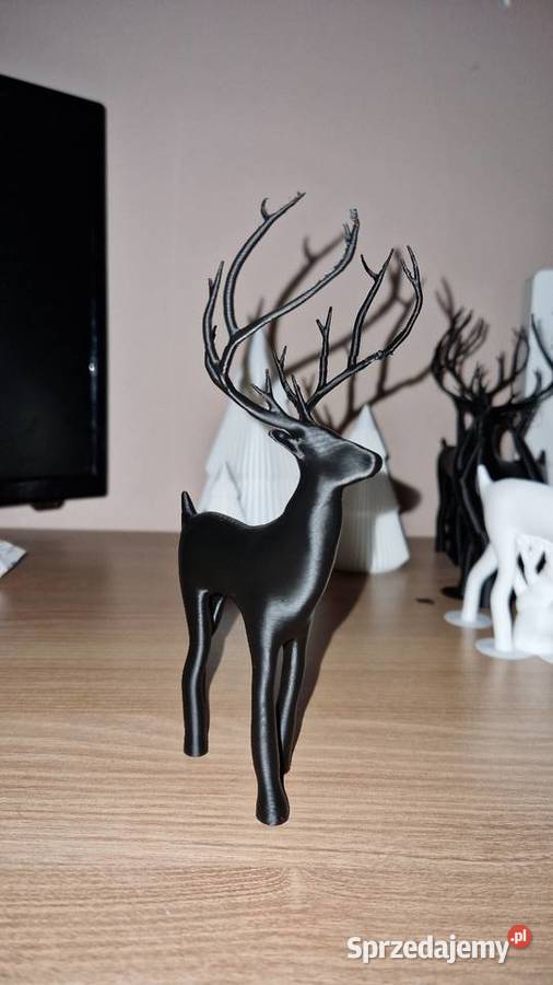 Dekoracja świąteczna czarny renifer wielkopolskie Poznań