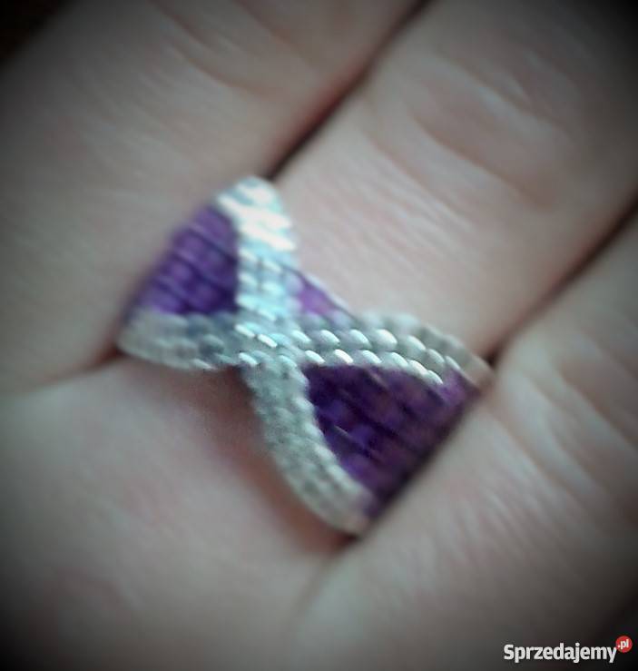 pierscionki szyte z koralików moho śląskie Katowice