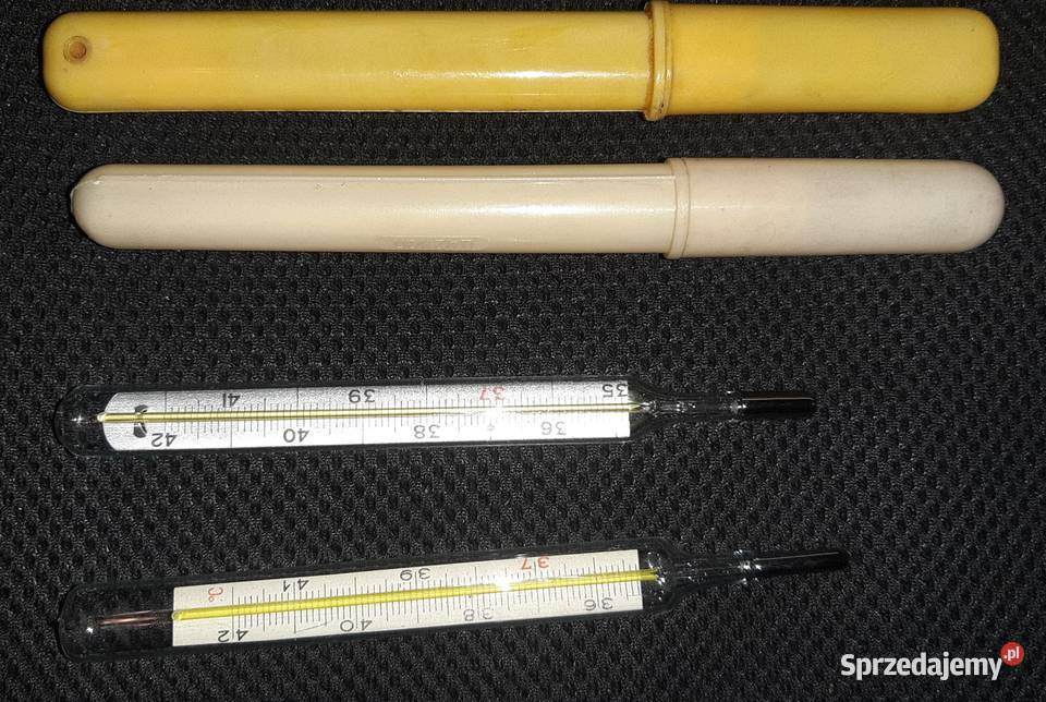 Dwa termometry medyczne z okresu PRL Sosnowiec