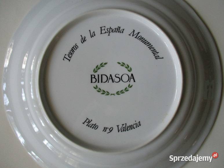 Talerz BIDASOA Plato No 14 Valencia ceramika łódzkie Łódź
