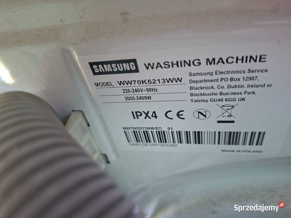 Pralka Samsung 7 1200 obrmin Eco bubble