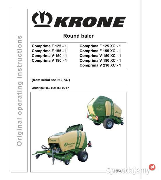 Krone comprima f1251 f1551 v1501 v1801 Rolnictwo Kielce