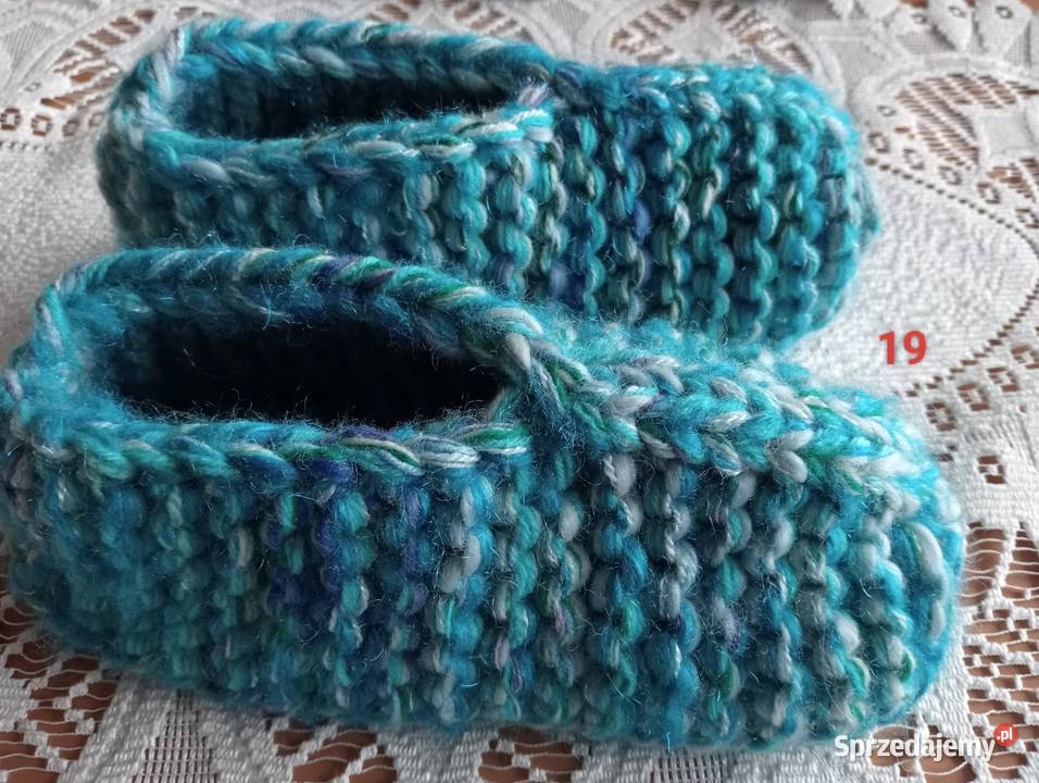 Mega grube kapcie z włóczki 4044 Moda i Styl Złotów sprzedam