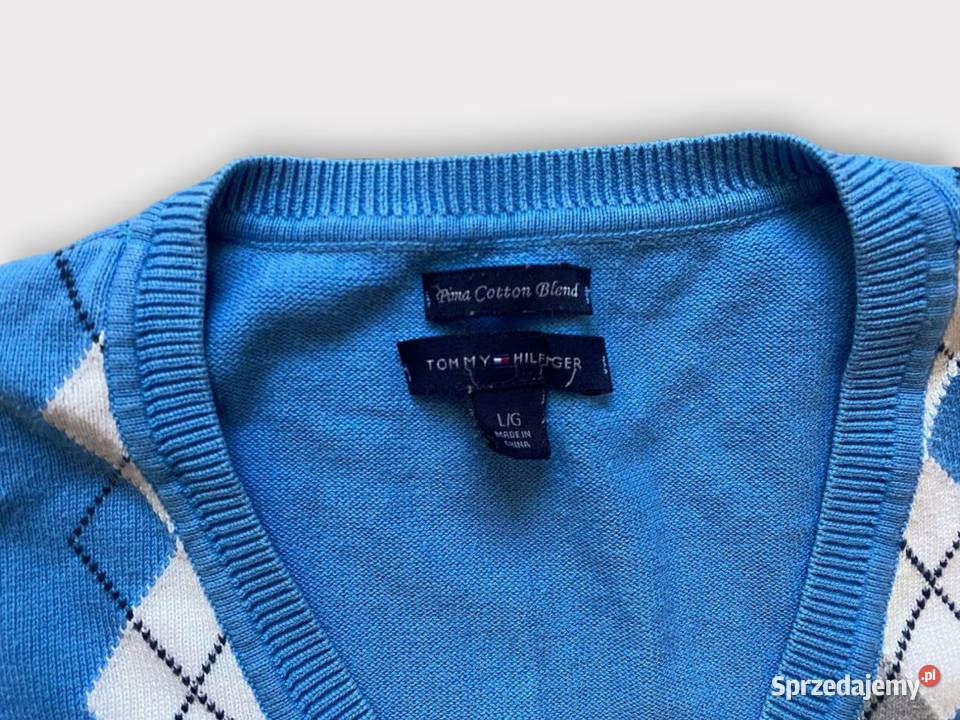 Niebieski sweter Tommy Hilfiger Bolesławiec