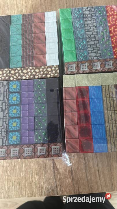 Klocki magnetyczne Minecraft 120 elementów kolorowy sprzedam