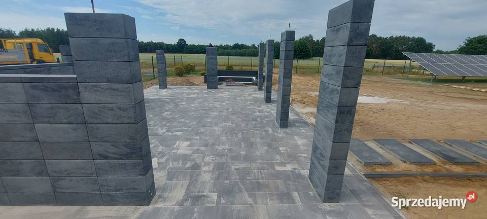 Siedlisko pod gryla Palenisko z kostki brukowej Wyszogród