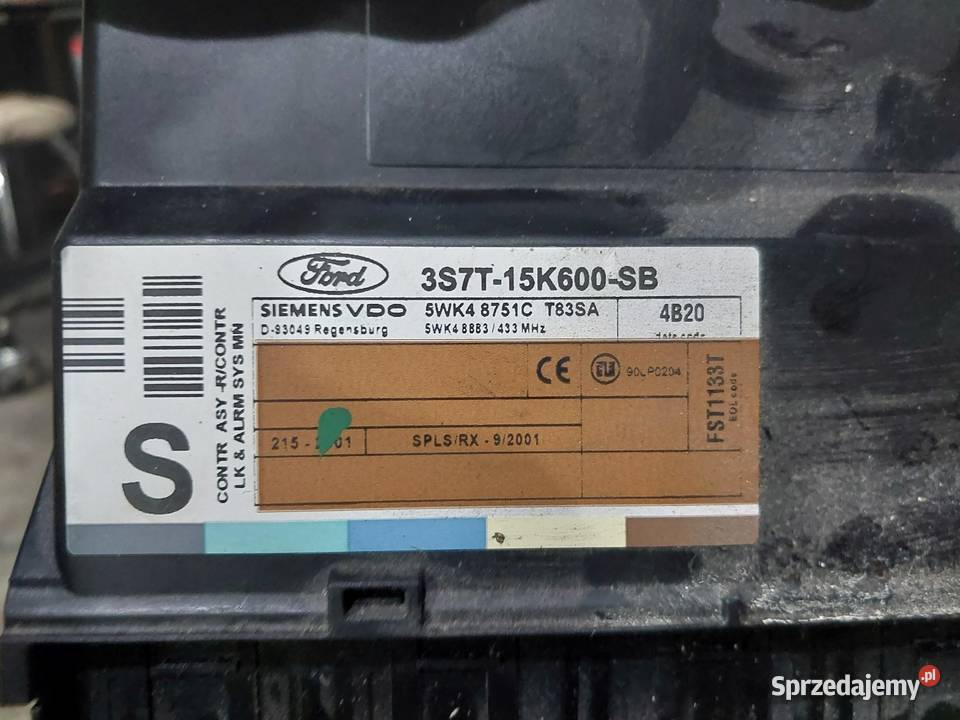 Zestaw startowy Ford mondeo MK3 20 TDCi 115 Komputery Mierzyce sprzedam