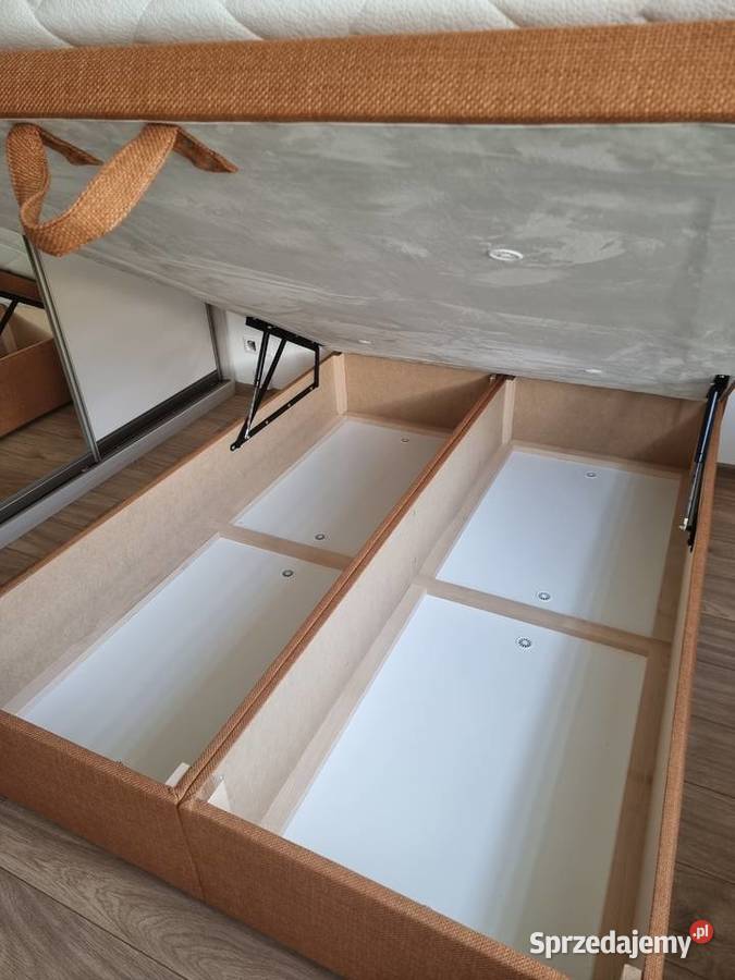 Łóżko kontynentalne otwierane z pojemnikiem 140cm Ostromice