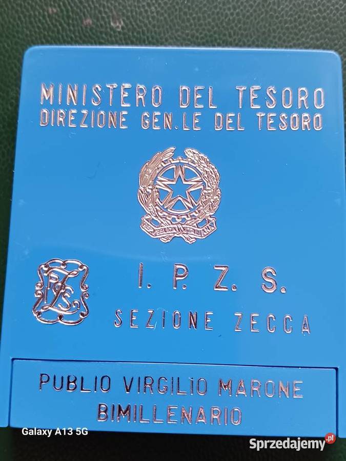 500 Lirów Włochy 1981 r Wergilius Mennicze Konin