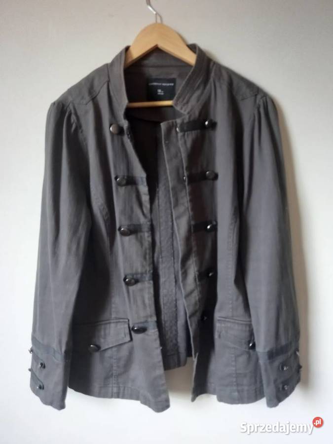 Szara dwurzędowa kurtka przejściowa army jacket Warszawa sprzedam