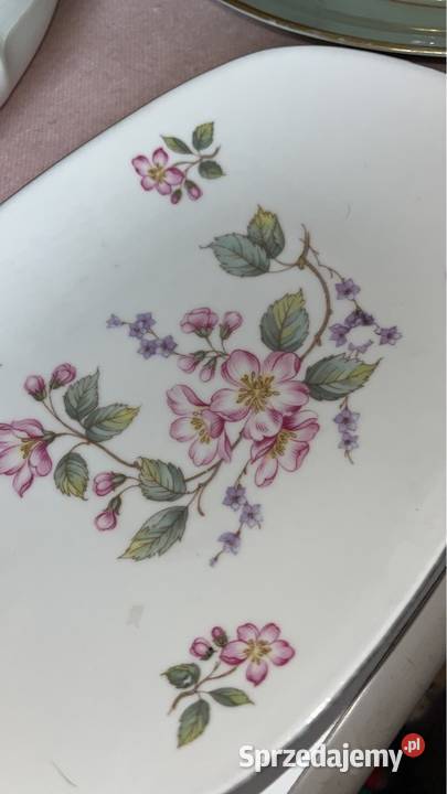 Patera Schumann Bavaria Biała porcelana Kwitnąca Porcelana i szkło