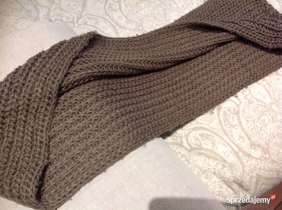 Duży Szal Komin Wełniany Uniseks Nowa Sól