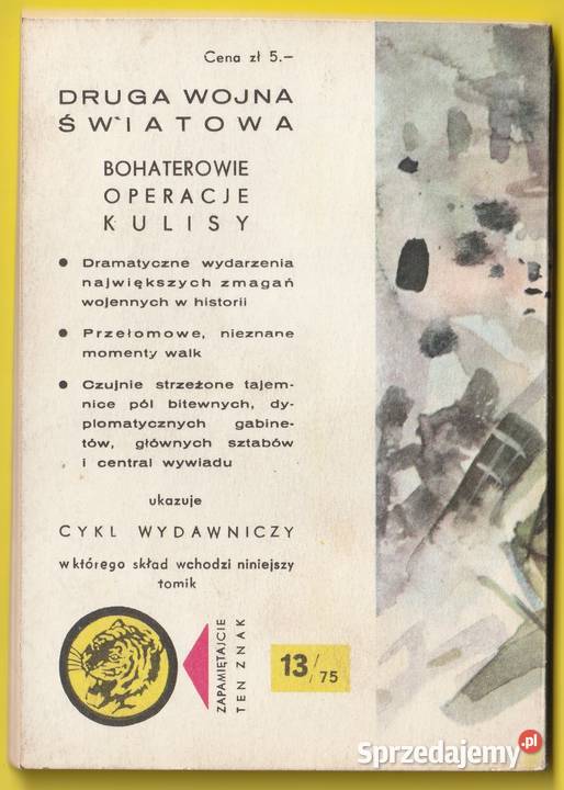 ŻÓŁTY TYGRYS SAMOTNA TWIERDZA 1975 Łódź