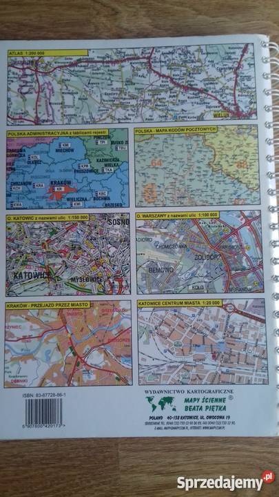 Książka kurs przewóz rzeczy atlasy warmińsko-mazurskie Iława sprzedam