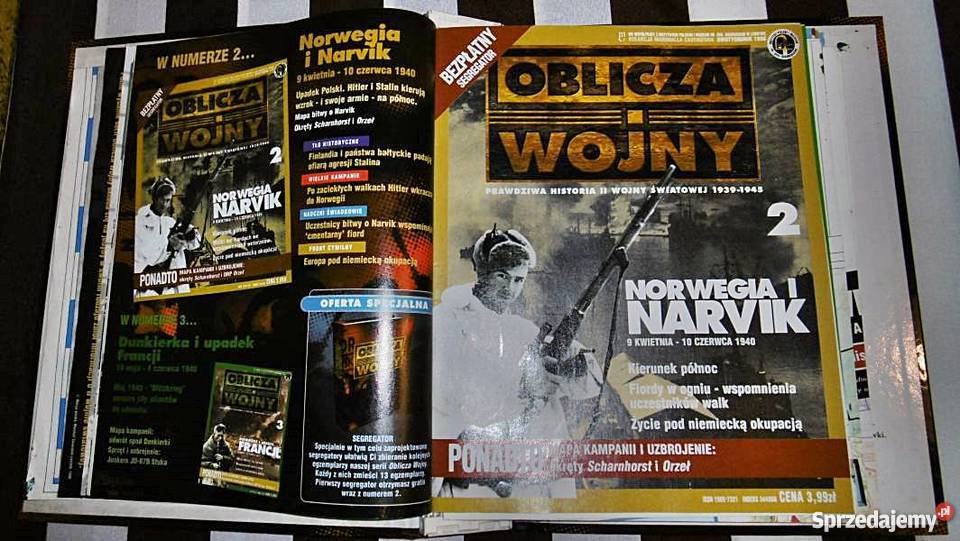 Oblicza wojny 7 zeszytów segregator 1998 r wielkopolskie Ostrów Wielkopolski