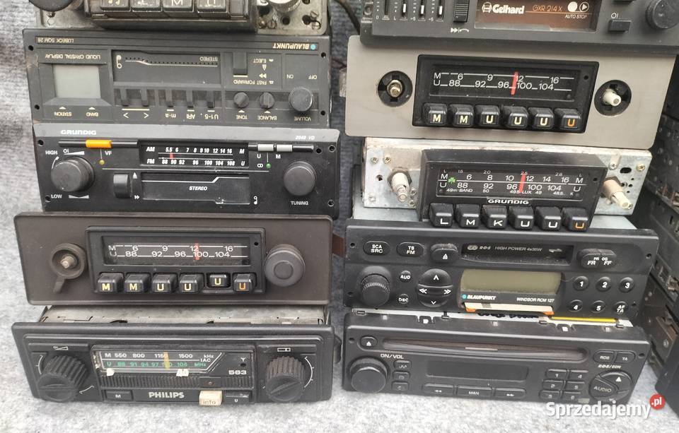 Stare radia samochodowe oldtimer klasyk aktualne Leszno