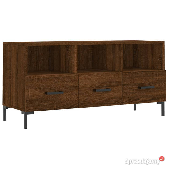 Szafka pod TV brązowy dąb 102x36x50 WM829043 sprzedam