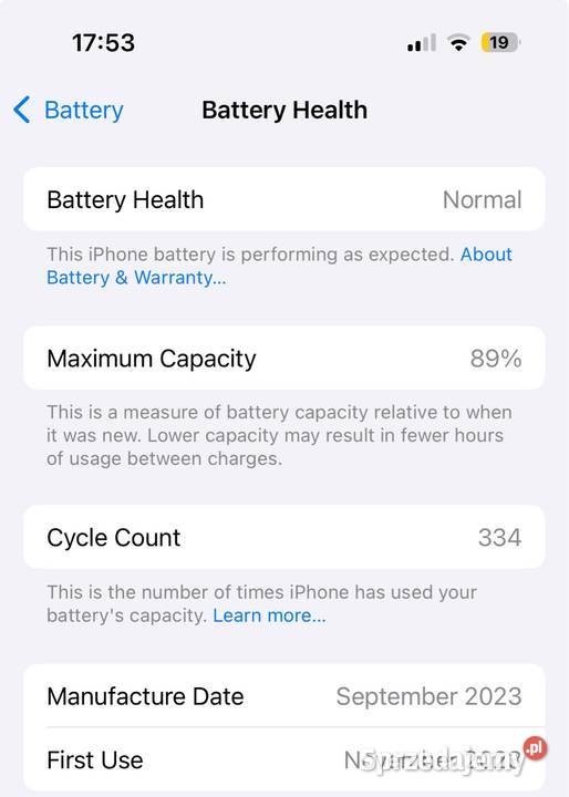 iPhone 15 Pro 16128GB Piaski
