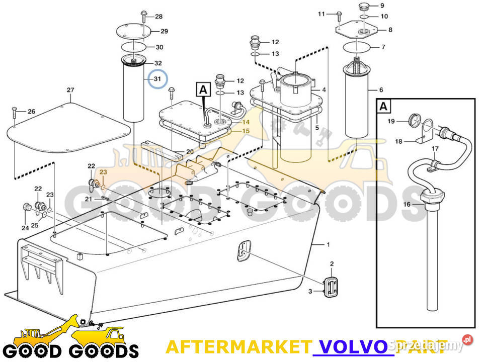 VOLVO FILTR HYDRAULICZNY 11096818 Władysławów