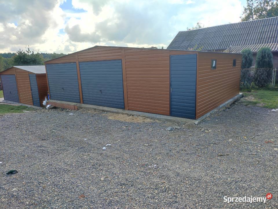Duży Garaż Blaszany Wiata Garaże Blaszane Częstochowa sprzedam