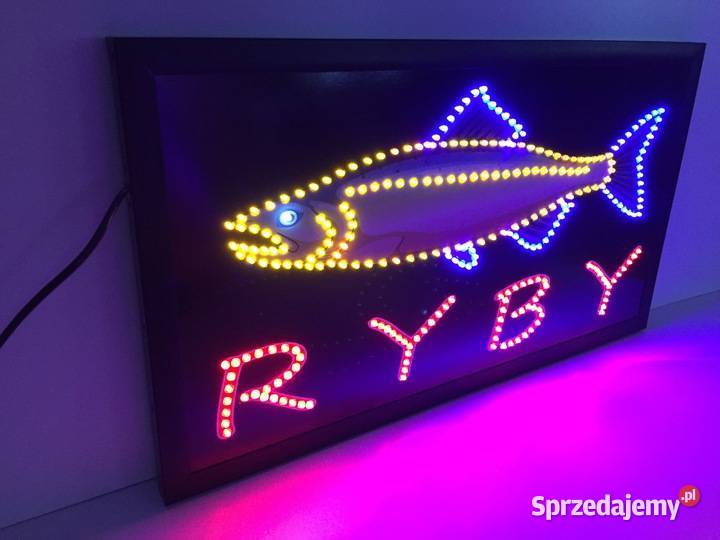 LED Reklama RYBY 68x38 diodowa zewnętrzna GOTOWA Pomiechówek