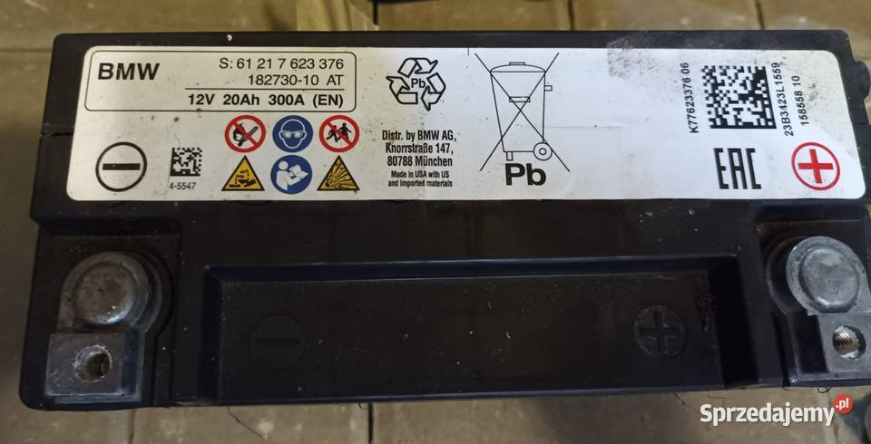 AKUMULATOR AGM ORIGINAL BMW 61219321815