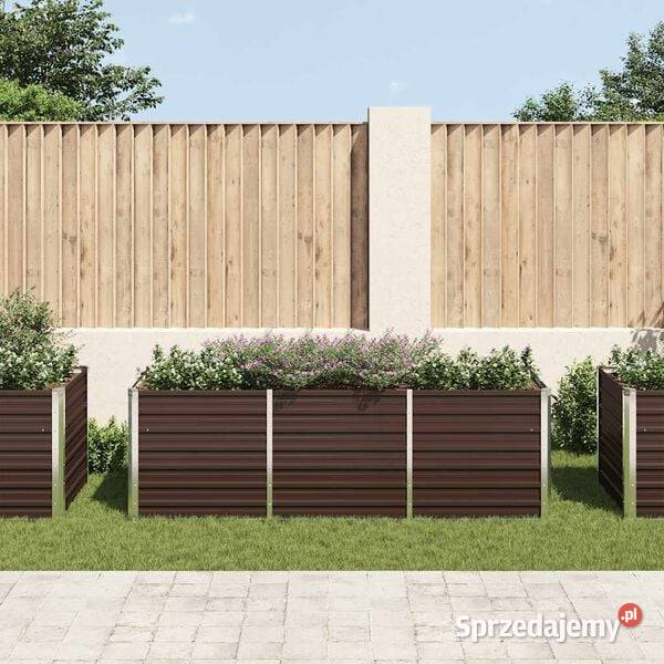 vidaXL Podwyższona donica brązowa 240x80x77 Warszawa