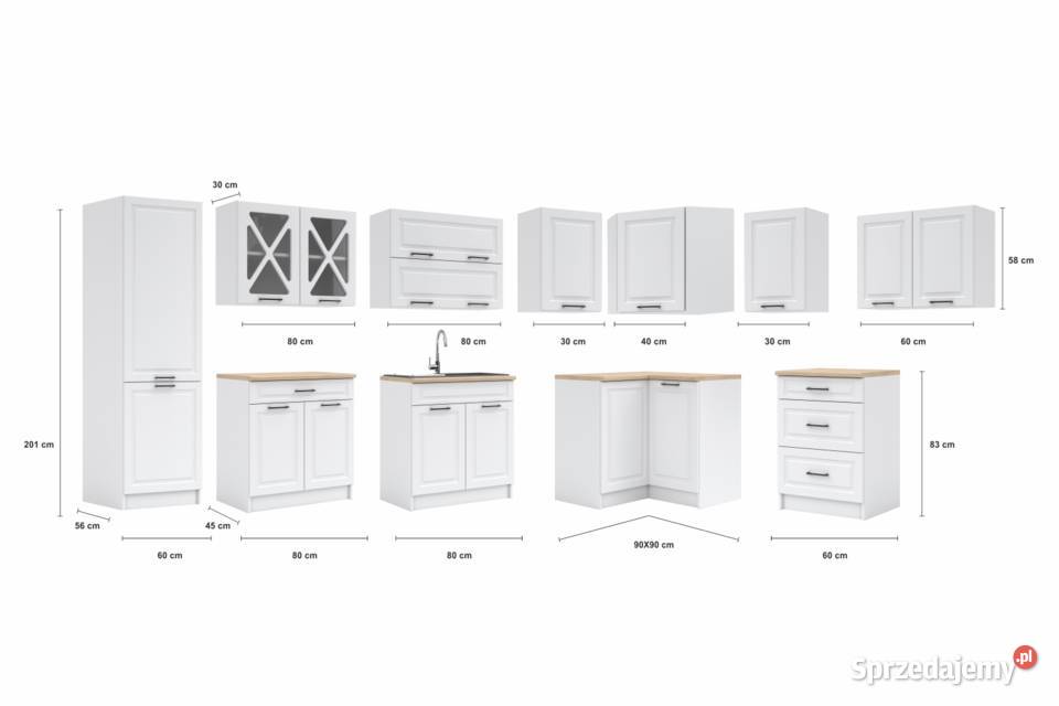 Kuchnia narożna SINGRID DENIM MAT Brody