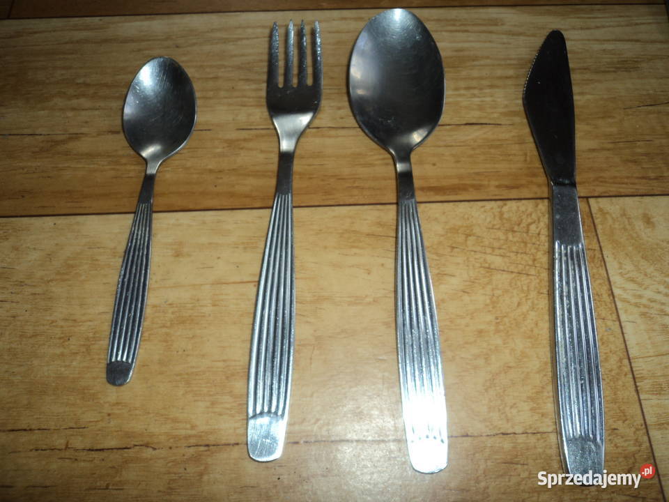 Komplet sztućców singla z PRLu paski Nowy Sącz