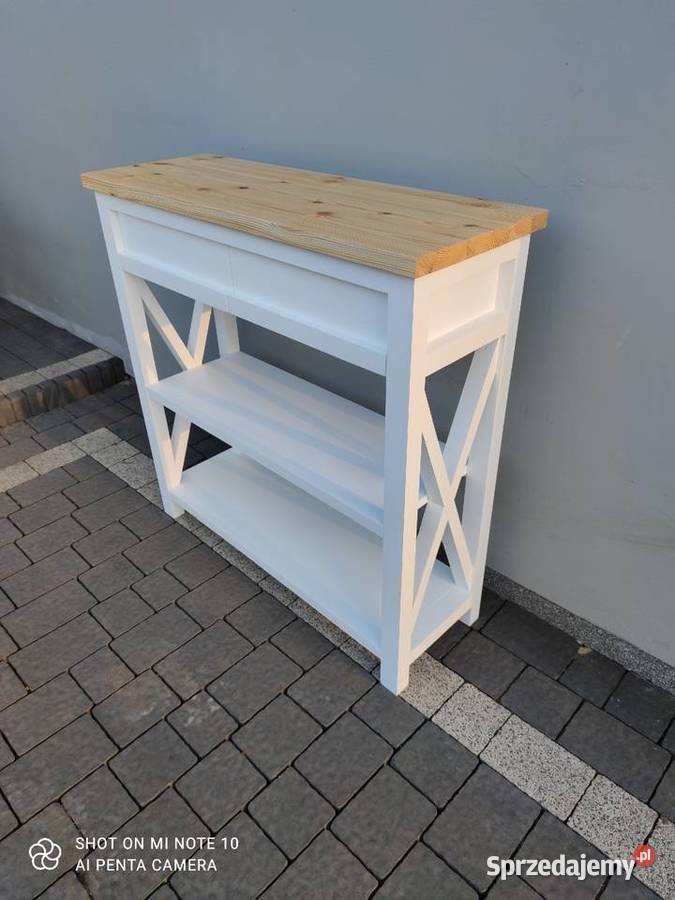 Konsola drewniana styl prowansalski Szadek