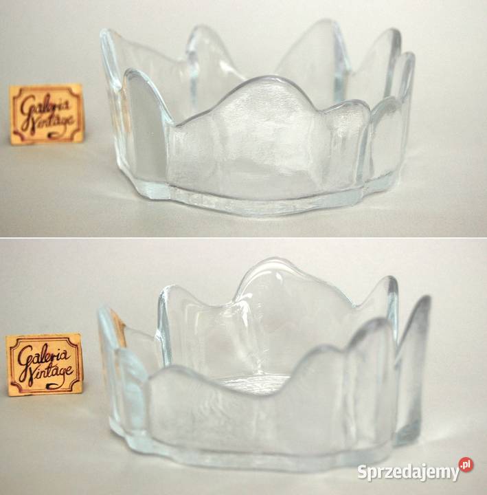 Kryształowa miska pień drzewa vintage design Lublin