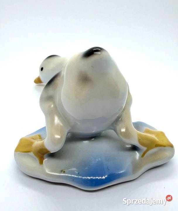 Figurka porcelanowa kaczka gęś vintage Rumunia Kraków