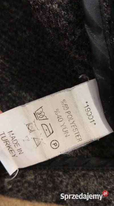 Płaszcz sweter wiosenny szary/srebrny małopolskie Mszana Dolna