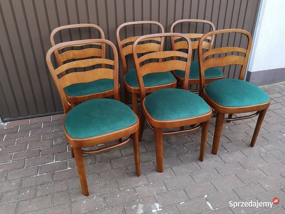 Krzesła ARTDECO 6 Sztuk Stare Antyk Komplet Swarzędz