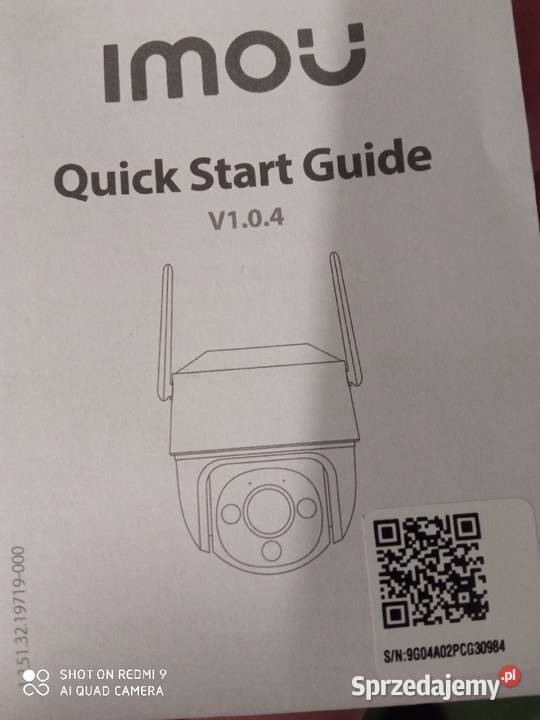 Sprzedam kamerę  imou quick start guide v1.0.4