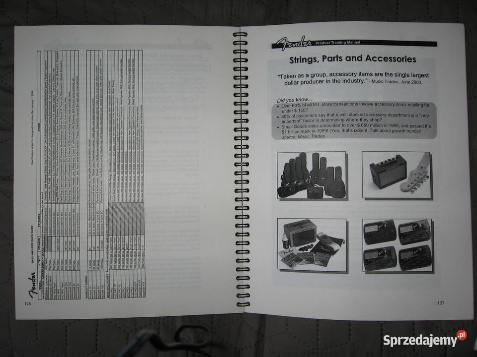 Fender Product Training Manual podręcznik Fender Gitary i akcesoria Kępice