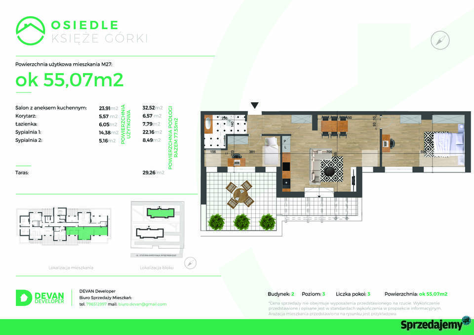 NOWA INWESTYCJA W ŁAŃCUCIE MIESZKANIA pom. użytkowe Nieruchomości podkarpackie Łańcut
