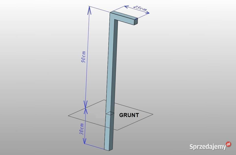 Słupek lampa ogrodowa LED producent stojąca 09m