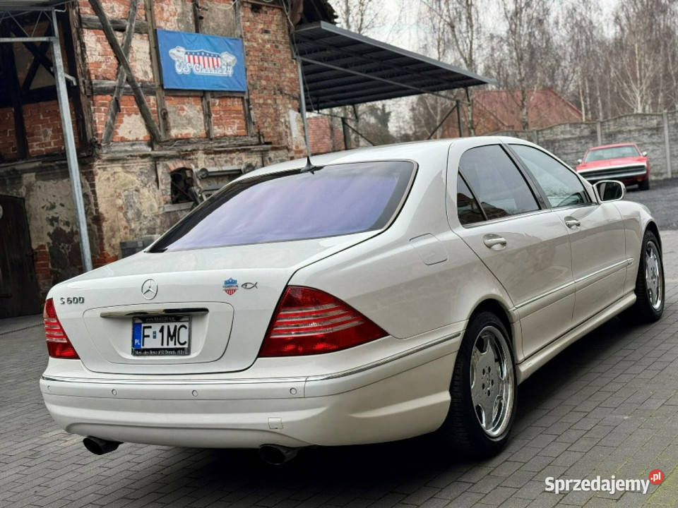 Mercedes S 600 Mercedes S 600 LONG Biały W12 365 czujnik deszczu Sulechów