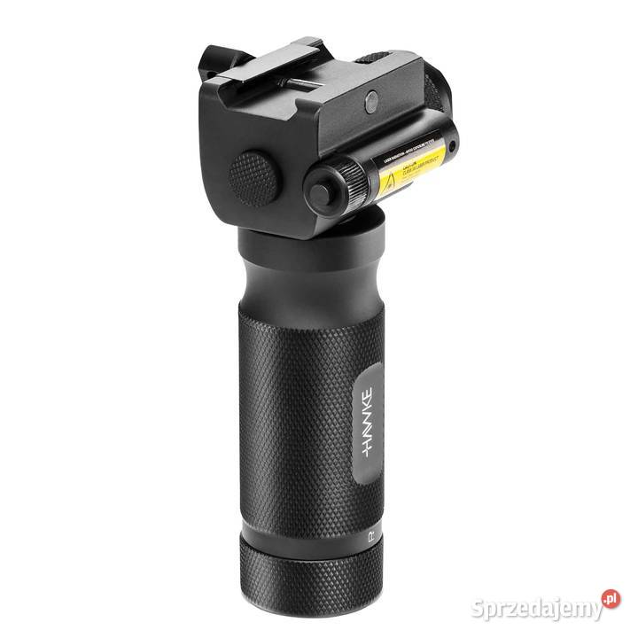 Chwyt przedni z latarką i laserem Hawke na szynę Warszawa